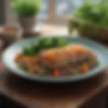 Delicious Plant-Based Meal Colorful plant-based meal on a plate