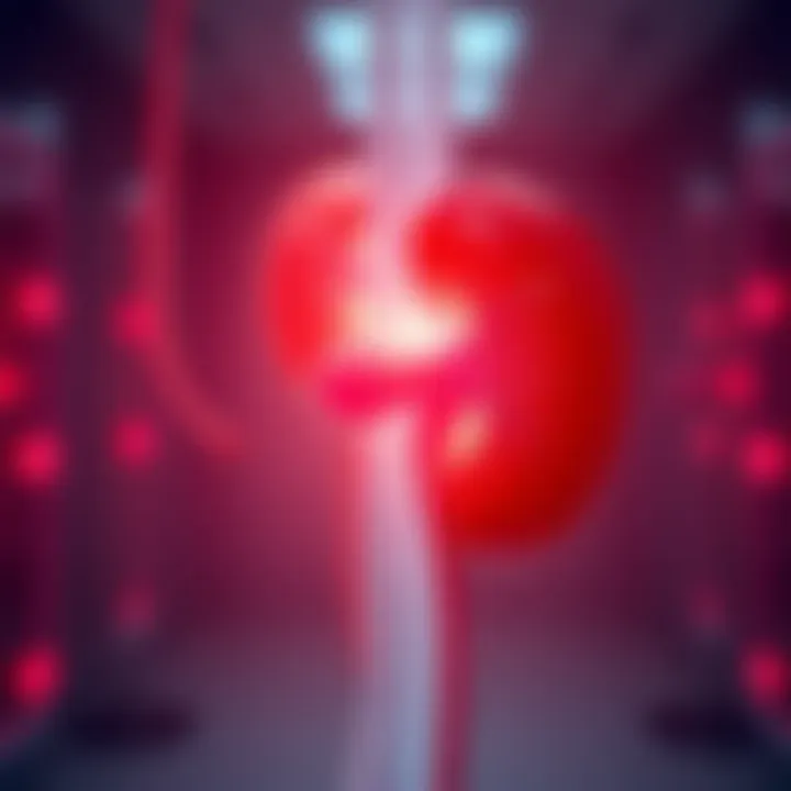 Visual representation of treatment protocols for acute renal issues