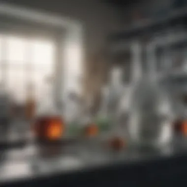 Laboratory Synthesis of Ammonium Iodide Laboratory setup for synthesizing ammonium iodide