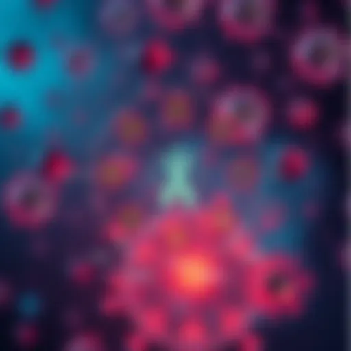 Diagram illustrating biomarkers related to anal cancer