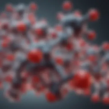 Molecular Structure of Antioxidants Illustration depicting the molecular structure of antioxidants
