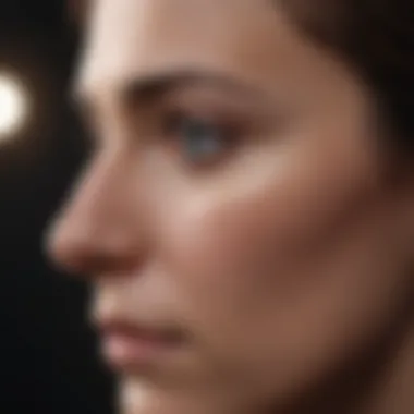 A close-up of a person looking contemplative, symbolizing introspection