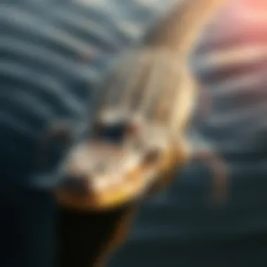 The Saltwater Crocodile: Apex Predator of Australia's Rivers A majestic saltwater crocodile gliding through the water