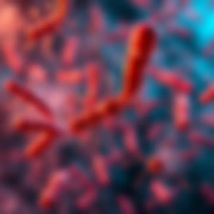 Visualization of bacterial interactions in the gut