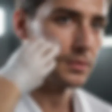 Application of Advanced Bandaging Techniques Healthcare professional applying advanced bandaging techniques
