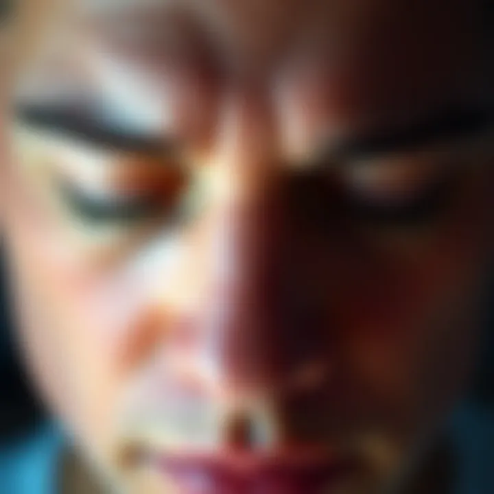 Clinical symptoms associated with bilateral nasal polyps illustrated through notable signs.