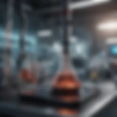 Advanced Biotechnological Tools A vibrant laboratory showcasing advanced biotechnological tools and equipment.