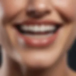 Close-up of a bright, healthy smile showcasing immaculate teeth.