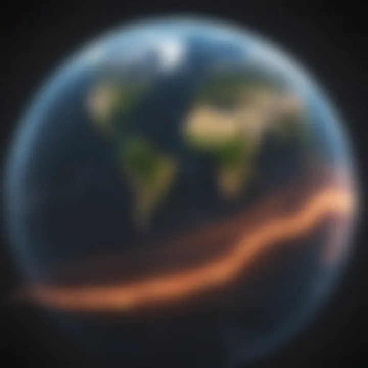 Graph depicting trends in carbon emissions over time