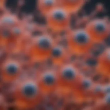 Microscopic view of CHO cells Chinese Hamster Ovary cells under microscopy