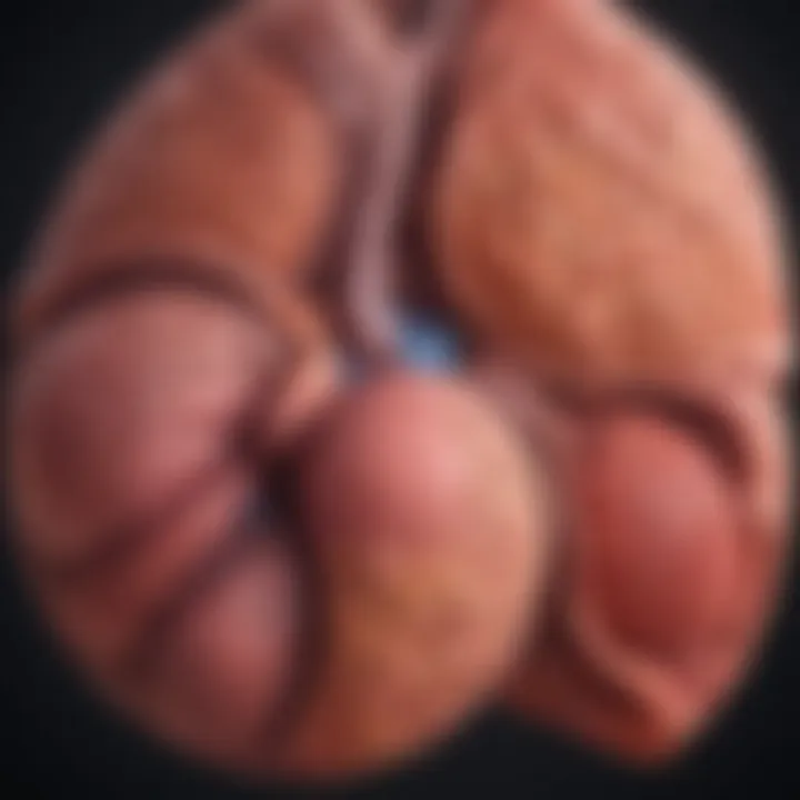 Diagram illustrating the stages of liver cirrhosis