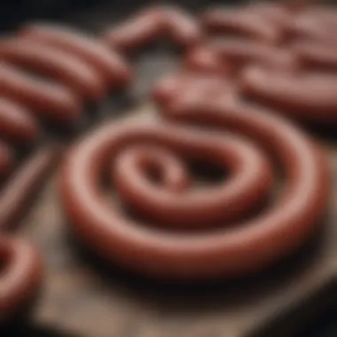 Historical Production Techniques of Field Sausage Historical depiction of field sausage production techniques