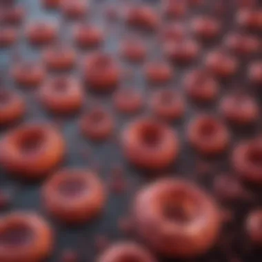 Microscopic Analysis of Plasma Cells Microscopic view of plasma cells in bone marrow