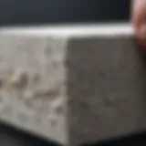 Close-up view of orthopedic cement during application.