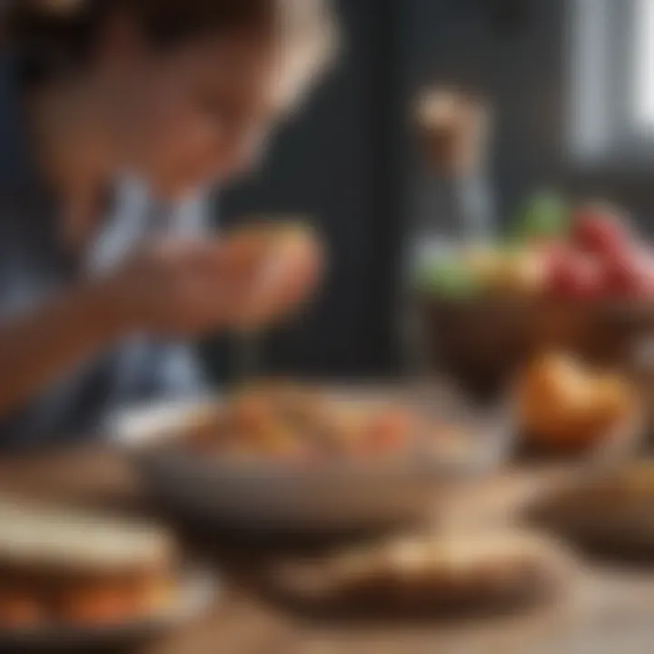 Healthy meal preparation showcasing lifestyle modifications