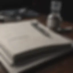 An open notebook with medical data and a pen