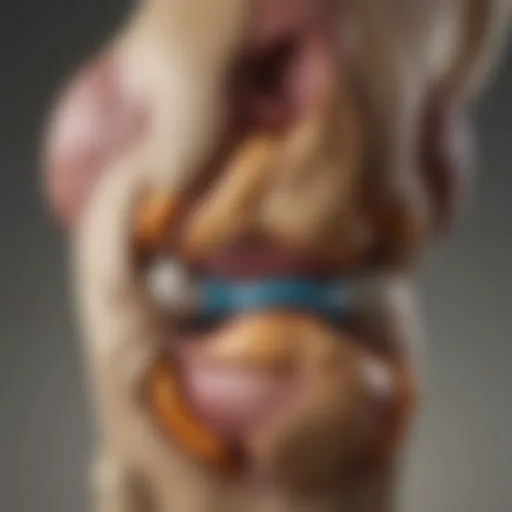 Anatomy of the canine knee joint highlighting the cranial cruciate ligament