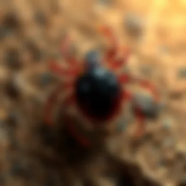 Illustration depicting the life cycle of a deer tick