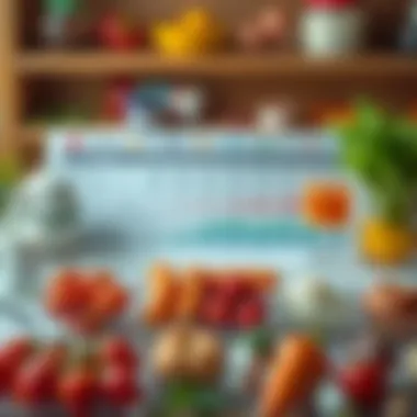 Dietary Sources of Acetylcholine and Vitamins Chart illustrating dietary sources of acetylcholine and related vitamins