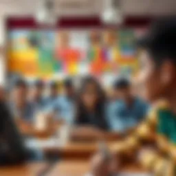 A vibrant classroom reflecting diverse cultural backgrounds