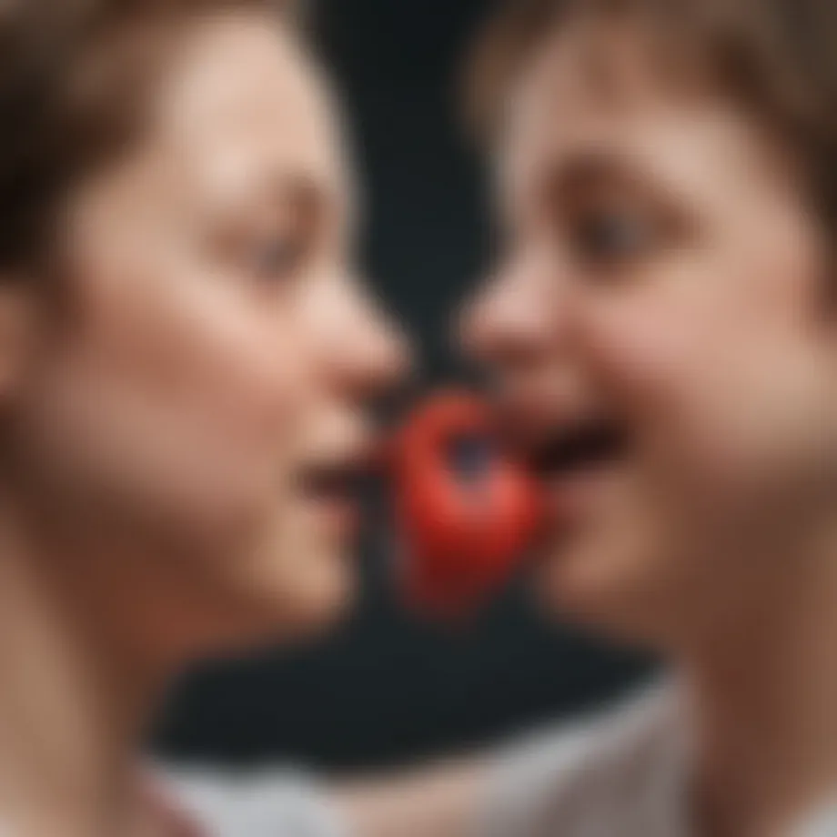 Illustration depicting the connection between Down syndrome and heart defects