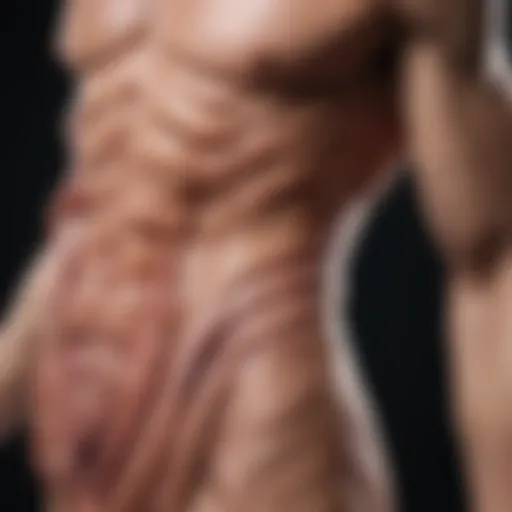 Muscle degeneration illustration