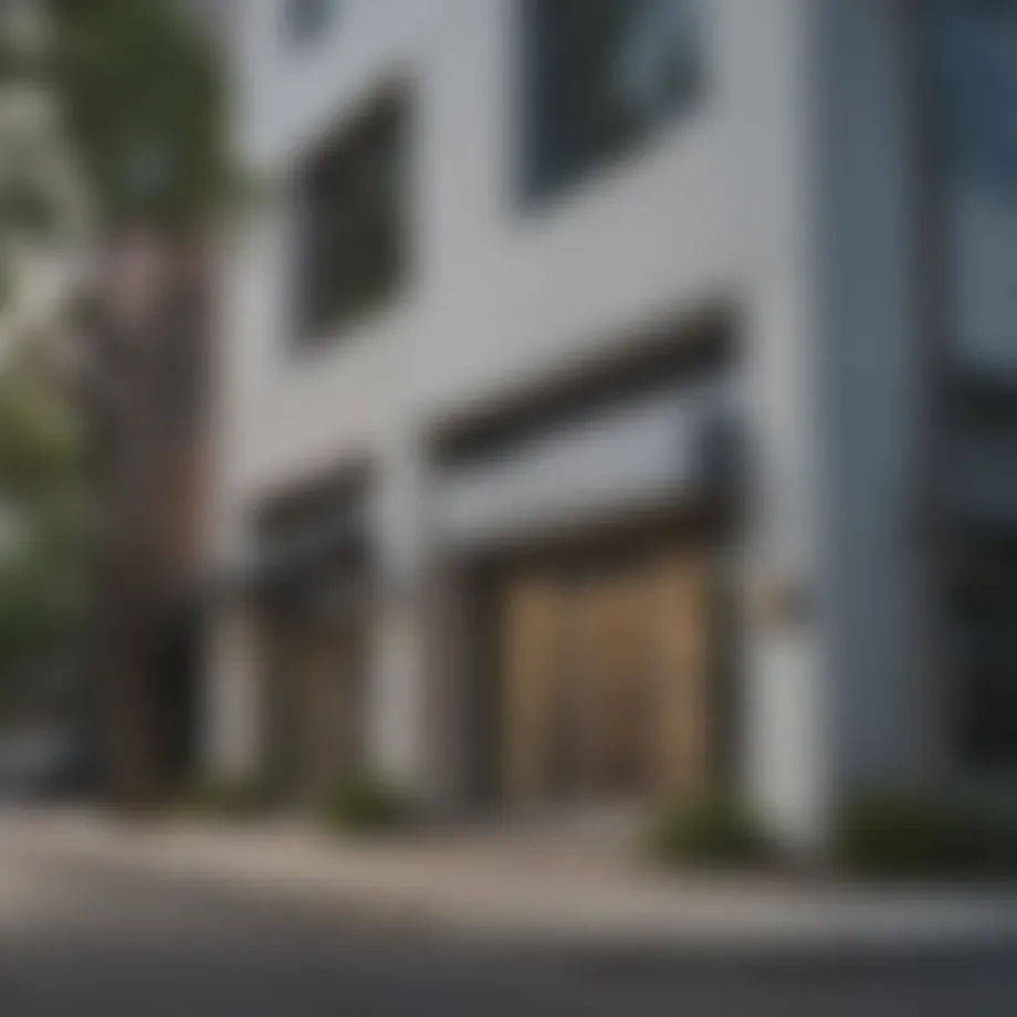 Exterior view of Emory Eye Clinic Midtown showcasing modern architecture