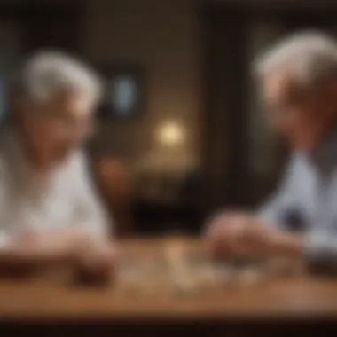 Seniors Playing a Brain-Boosting Game Seniors engaging in a stimulating board game