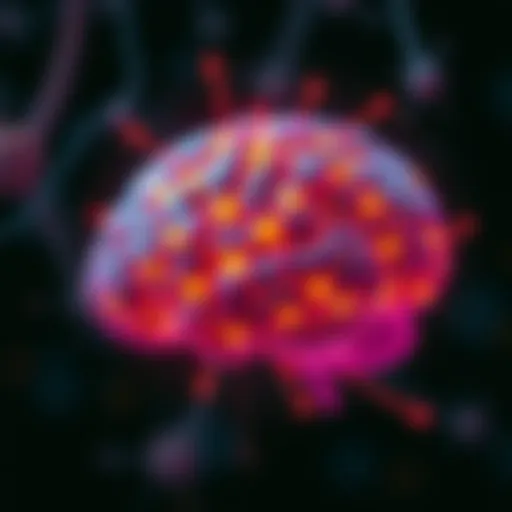 Neuroplasticity in Action A vibrant brain with neural connections highlighted to symbolize neuroplasticity