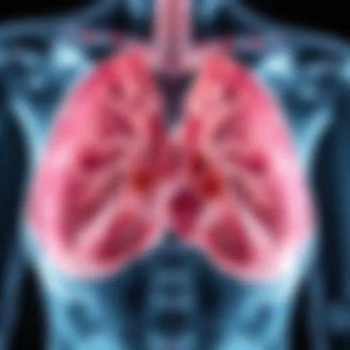 Illustration showing the anatomy of breast tissue for sonogram analysis