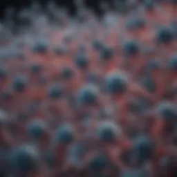 Visual representation of viral variants and their mutations.
