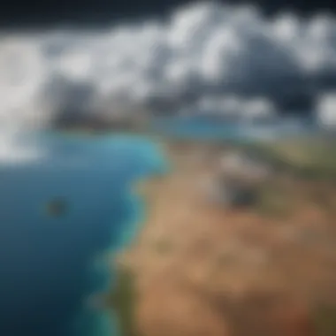 Regional Trends in Cloud Cover Map indicating cloud cover trends across regions