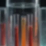 Close-up of liquid bacterial culture in a test tube