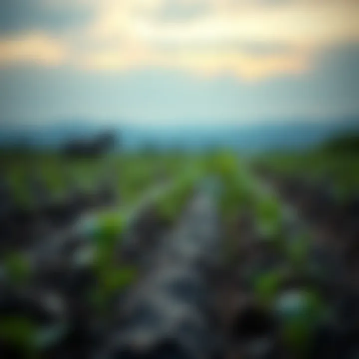 Climate Change and Agriculture Visual representation of climate change effects on agriculture.