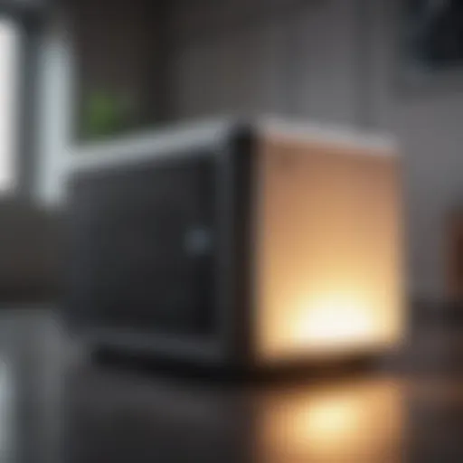 Air purifier showcasing advanced filtration technology