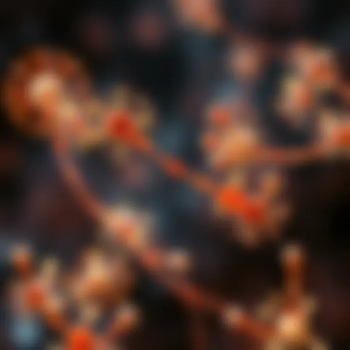 Interactions of Bifidobacterium pseudocatenulatum in Gut Microbiome Diagram showing the gut microbiome interactions with Bifidobacterium pseudocatenulatum