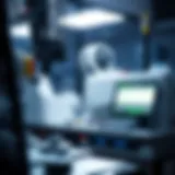 Electrospray Ionization Setup Electrospray ionization setup showcasing a mass spectrometer