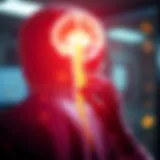 Conceptual illustration of fasting and its effects on the nervous system