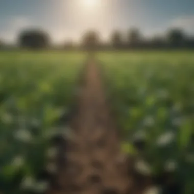 Crops Thriving Without Phosphorus A lush green field showcasing healthy crops thriving without phosphorus fertilizer
