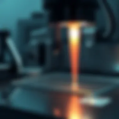 Ion Beam Etching System in Action Close-up view of an ion beam etching system in operation