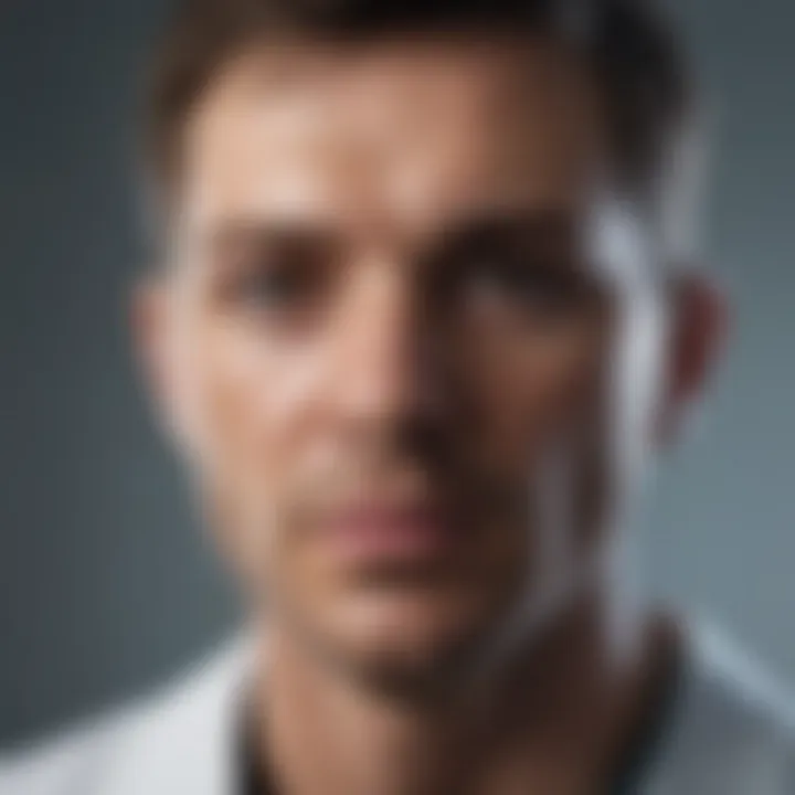 A futuristic concept of telemedicine and remote diagnostics.