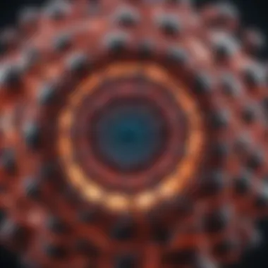 Structural Representation of Pegylated Nanoparticles Structural representation of pegylated nanoparticles