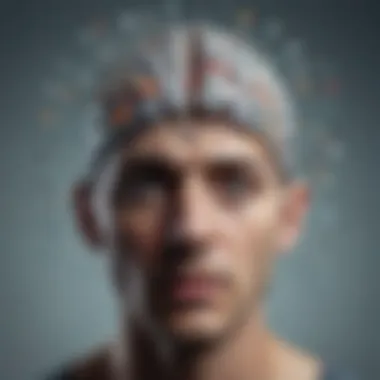 Abstract Representation of the Mind An abstract representation of the mind illustrating various psychological disorders
