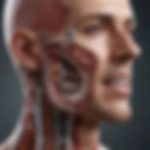 Illustration depicting the anatomy of speech production