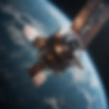 Satellite in Orbit Satellite in orbit showcasing communication technology