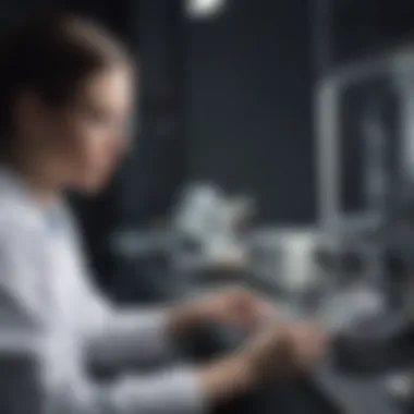Innovative Techniques in Rapid Screen Testing Laboratory technician conducting a rapid screen test