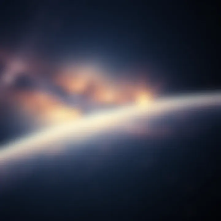 The vast expanse of the cosmos showing distant galaxies and stars.