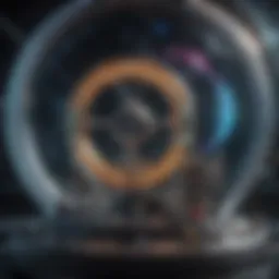 A vibrant graphic illustrating the fusion of science and entertainment