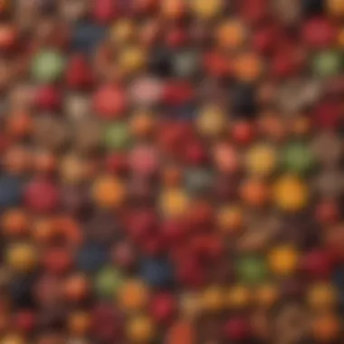 A colorful assortment of foods known to enhance cognitive abilities