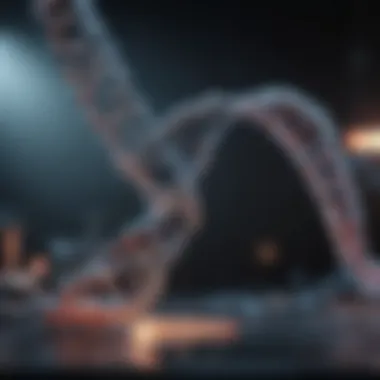 CRISPR Technology in Action Visual representation of CRISPR technology illustrating DNA editing.